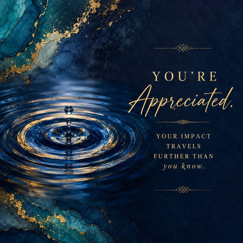 Seasons of Life Thank you Cards - Appreciate You! #1