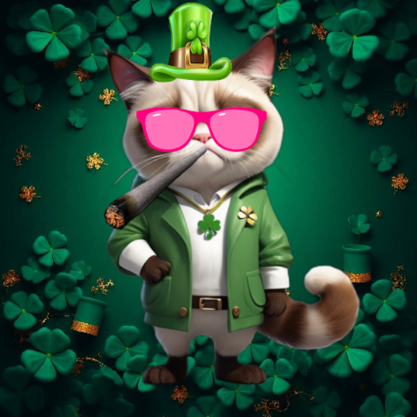 Grumpy Cat St Patrick's Day - ANONs Group #11
