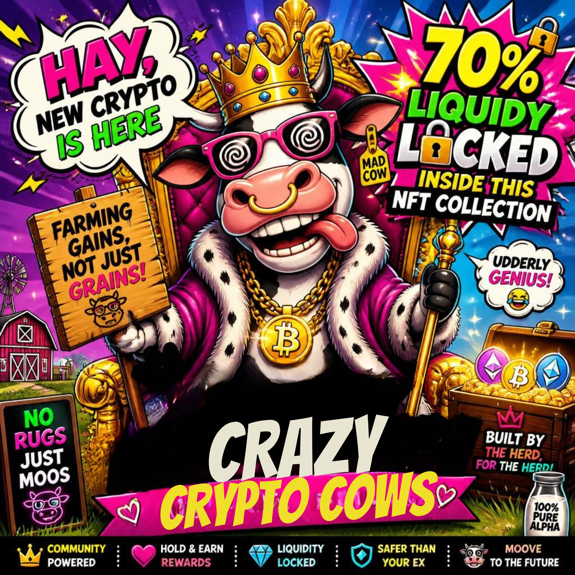 Crazy Crypto Cows